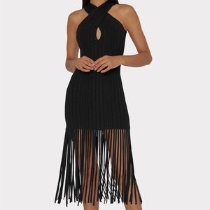 NWT MILLY Cross Front Fringe Dress - Never Worn!